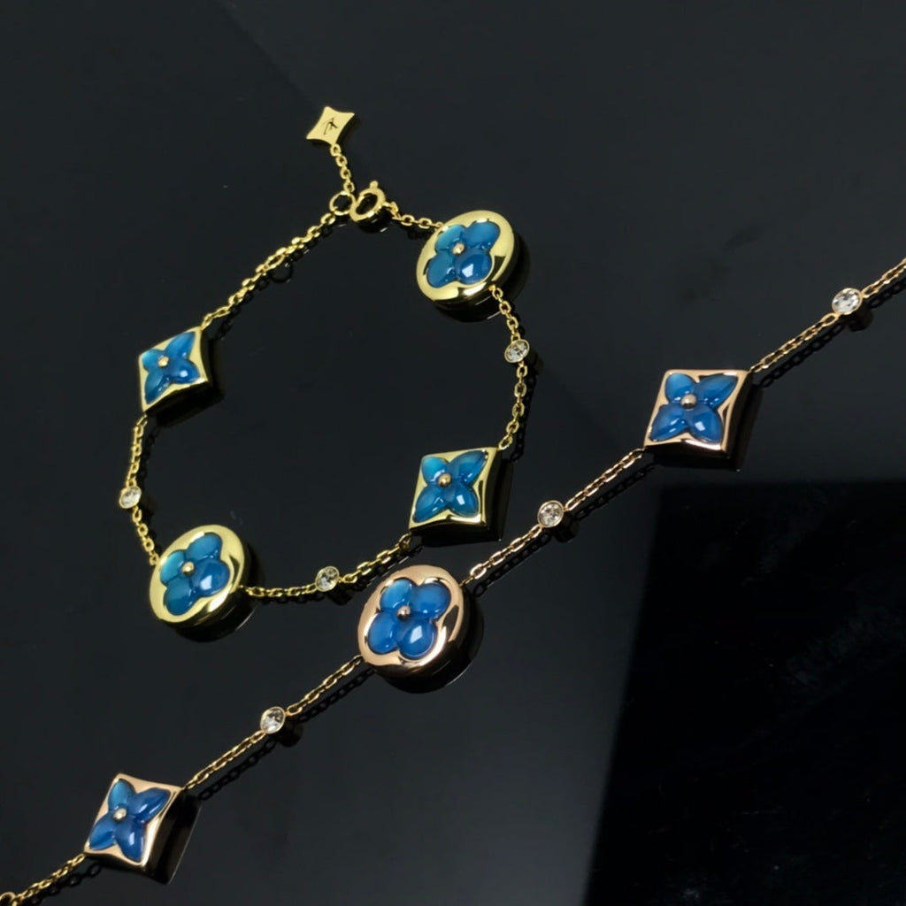 ¡®Twinkle jewelry¡¯STAR AND SUN 4 MOTIF BLUE BRACELET