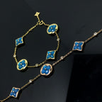 ¡®Twinkle jewelry¡¯STAR AND SUN 4 MOTIF BLUE BRACELET