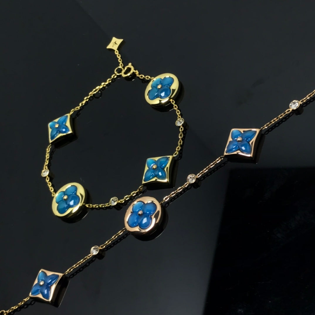 ¡®Twinkle jewelry¡¯STAR AND SUN 4 MOTIF BLUE BRACELET