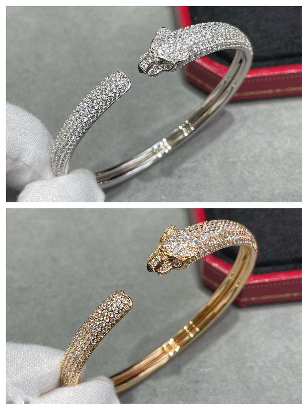 ¡®Twinkle jewelry¡¯PANTHERE FULL DIAMOND OPEN BRACELET