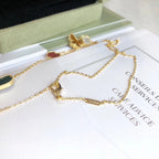 ¡®Twinkle jewelry¡¯LUCKY SPRING 4 MOTIFS ROSE GOLD NECKLACE