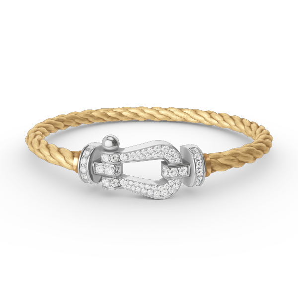 ¡®Twinkle jewelry¡¯FORCE LARGE HORSESHOE FULL DIAMOND BRACELET SILVER