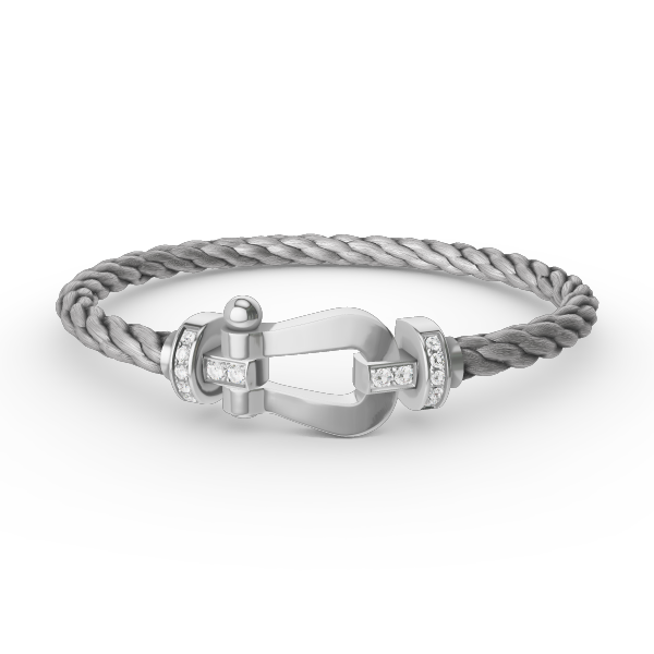 ¡®Twinkle jewelry¡¯FORCE LARGE HORSESHOE HALF DIAMOND BRACELET SILVER