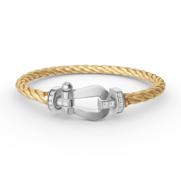 ¡®Twinkle jewelry¡¯FORCE LARGE HORSESHOE HALF DIAMOND BRACELET SILVER