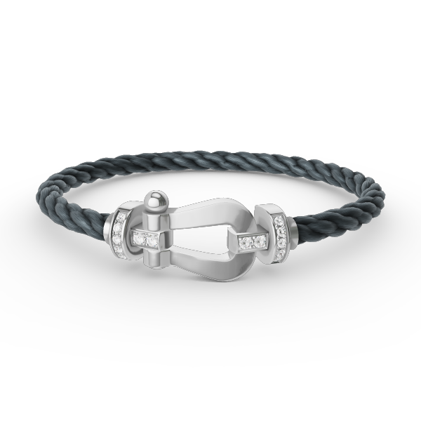 ¡®Twinkle jewelry¡¯FORCE LARGE HORSESHOE HALF DIAMOND BRACELET SILVER
