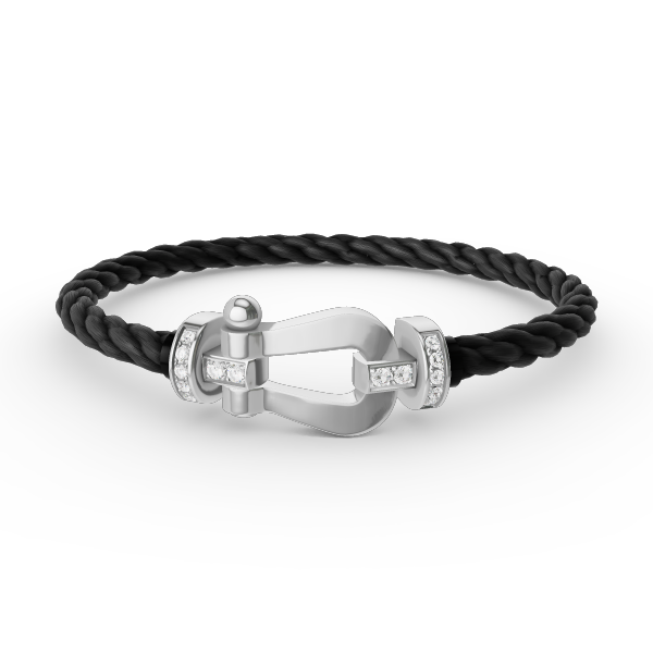 ¡®Twinkle jewelry¡¯FORCE LARGE HORSESHOE HALF DIAMOND BRACELET SILVER