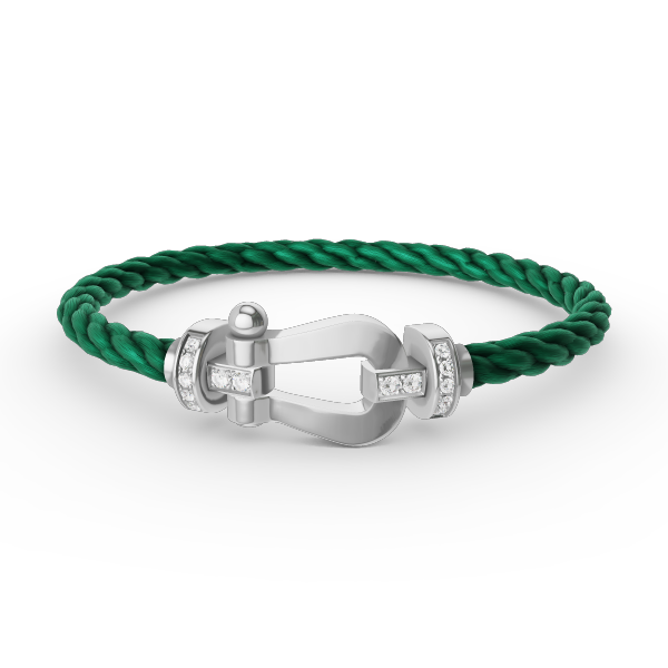 ¡®Twinkle jewelry¡¯FORCE LARGE HORSESHOE HALF DIAMOND BRACELET SILVER