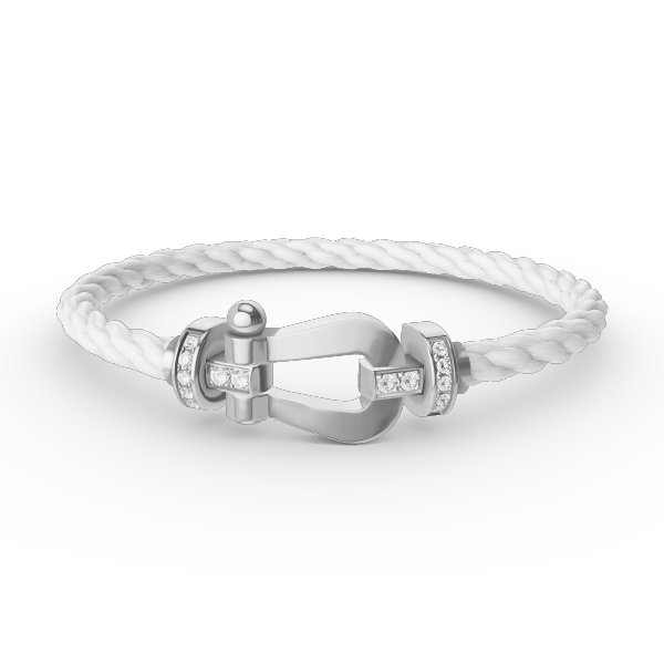 ¡®Twinkle jewelry¡¯FORCE LARGE HORSESHOE HALF DIAMOND BRACELET SILVER