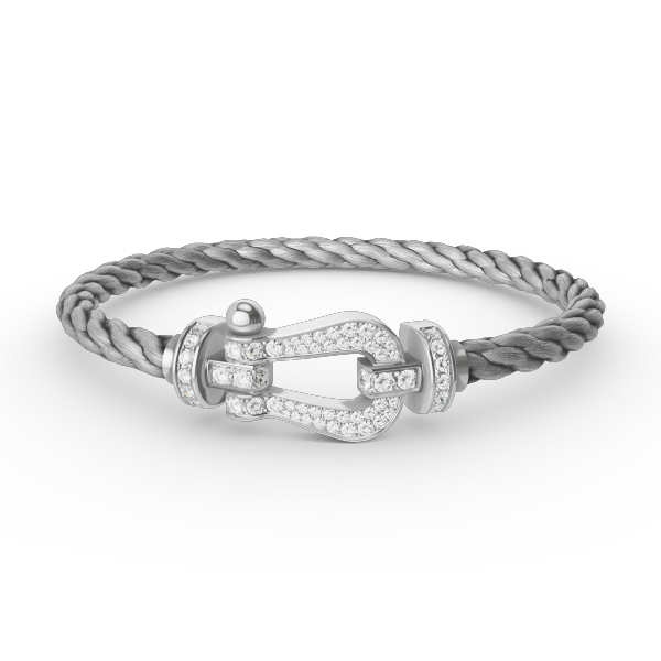 ¡®Twinkle jewelry¡¯FORCE LARGE HORSESHOE FULL DIAMOND BRACELET SILVER