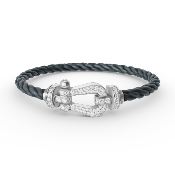 ¡®Twinkle jewelry¡¯FORCE LARGE HORSESHOE FULL DIAMOND BRACELET SILVER