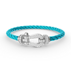 ¡®Twinkle jewelry¡¯FORCE LARGE HORSESHOE FULL DIAMOND BRACELET SILVER