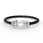 ¡®Twinkle jewelry¡¯FORCE LARGE HORSESHOE FULL DIAMOND BRACELET SILVER