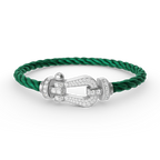 ¡®Twinkle jewelry¡¯FORCE LARGE HORSESHOE FULL DIAMOND BRACELET SILVER