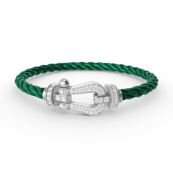¡®Twinkle jewelry¡¯FORCE LARGE HORSESHOE FULL DIAMOND BRACELET SILVER