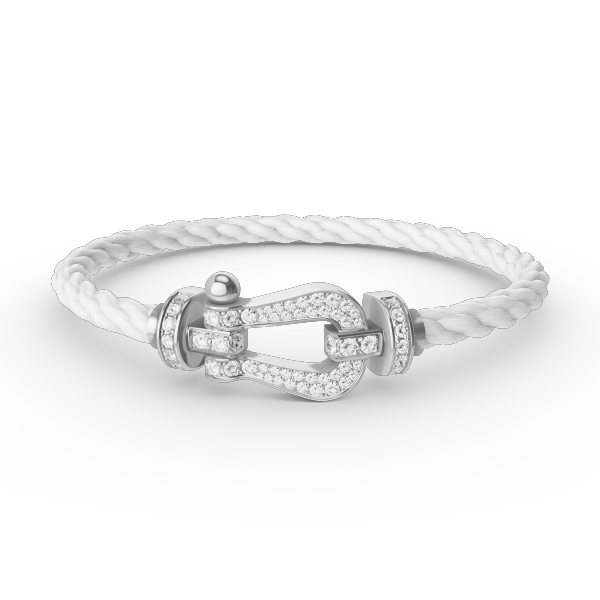 ¡®Twinkle jewelry¡¯FORCE LARGE HORSESHOE FULL DIAMOND BRACELET SILVER