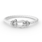 ¡®Twinkle jewelry¡¯FORCE LARGE HORSESHOE FULL DIAMOND BRACELET SILVER