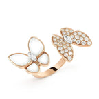 ¡®Twinkle jewelry¡¯TWIN BUTTERFLY DIAMOND MOP RING