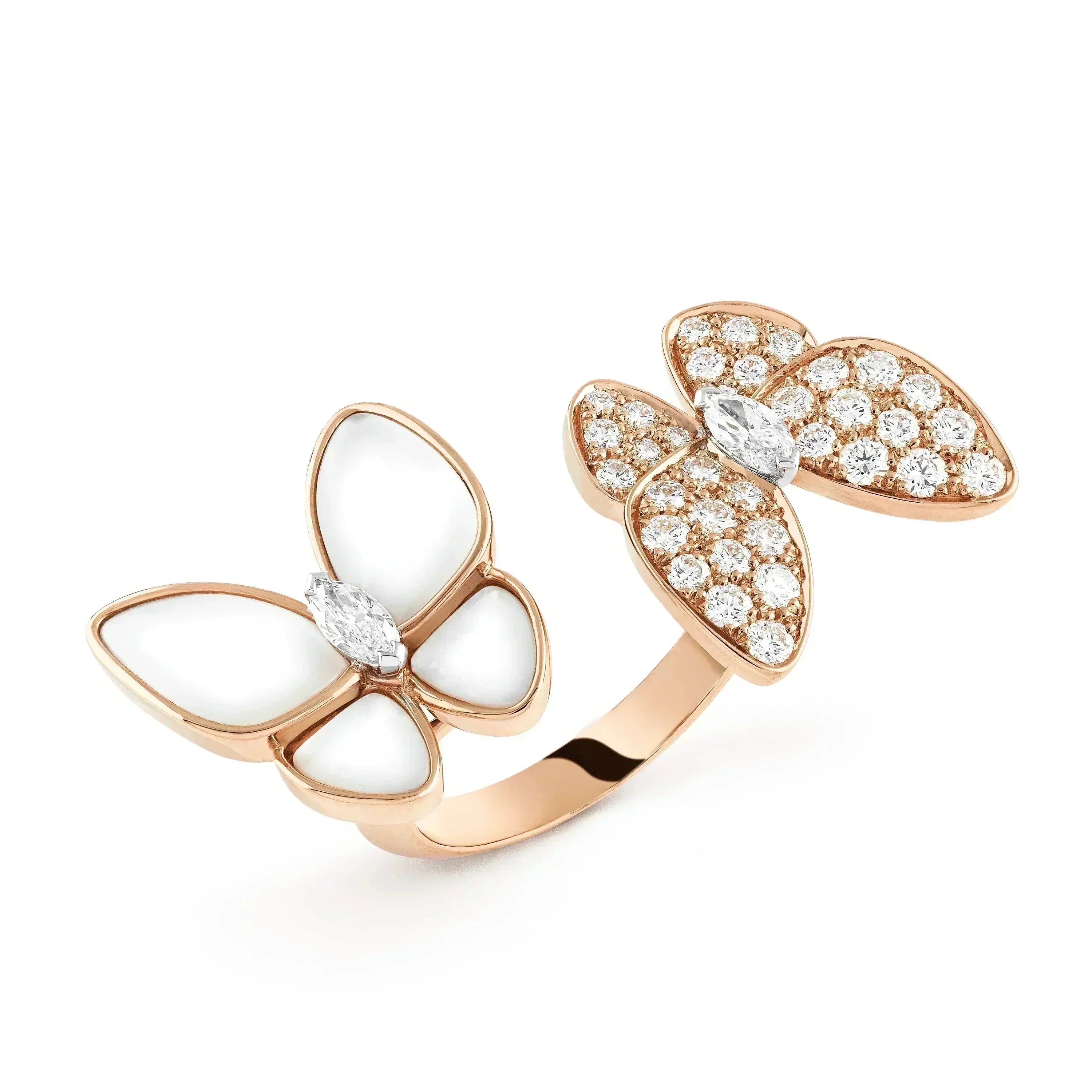 ¡®Twinkle jewelry¡¯TWIN BUTTERFLY DIAMOND MOP RING