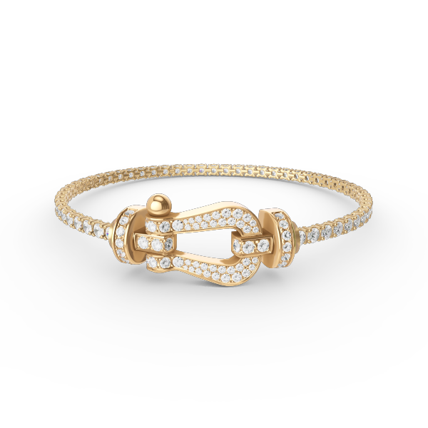 ¡®Twinkle jewelry¡¯FORCE  LARGE HORSESHOE FULL DIAMOND TENNIS BRACELET